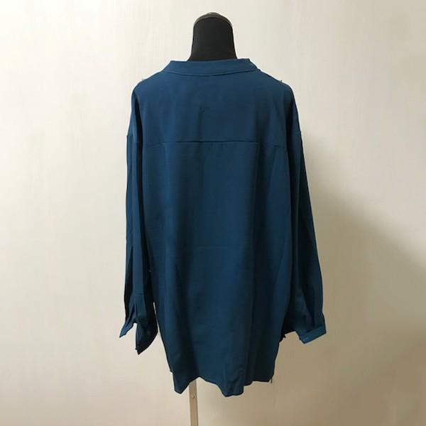 シャツ ブラウス レディース オフィス きれいめ 大きいサイズ ゆるテロ ゆったり 体型カバー フロントデザイン ホワイト 送料無料 ゆるかわ 大人 |  | 17