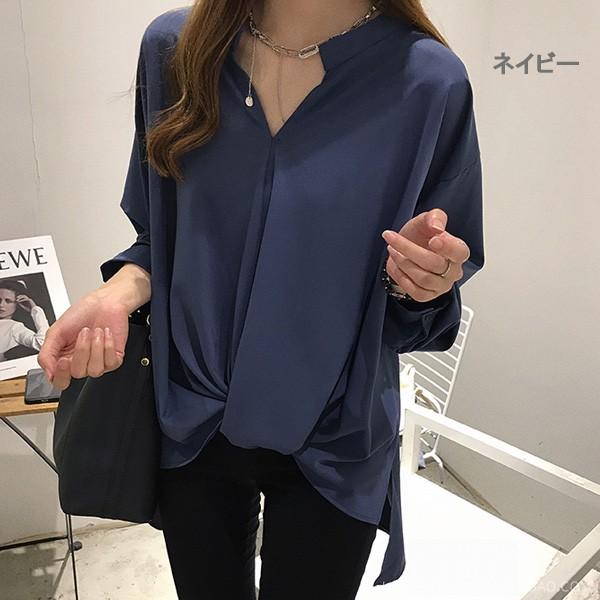 シャツ ブラウス レディース オフィス きれいめ 大きいサイズ ゆるテロ ゆったり 体型カバー フロントデザイン ホワイト 送料無料 ゆるかわ 大人 |  | 07