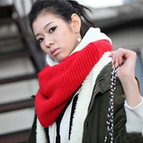 スヌード マフラー ニット あったか 防寒 リブ編み 秋 冬 レディース ホワイト グレー レッド ボルドー ブラウン ピンク アイボリー 送料無料 得トクセール |  | 06