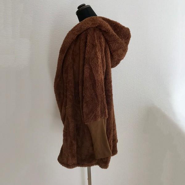 ファーコート アウター レディース ボアアウター ボアカーディガン あったか 秋冬 ドルマン 袖リブ ホワイト ブラック ブラウン 送料無料 得トクセール |  | 03