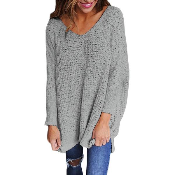 ニット レディース Vネック チュニック 体型カバー ローゲージニット ゆるかわ ルーズニット アイボリー グレー レッド ネイビー 送料無料 得トクセール |  | 04