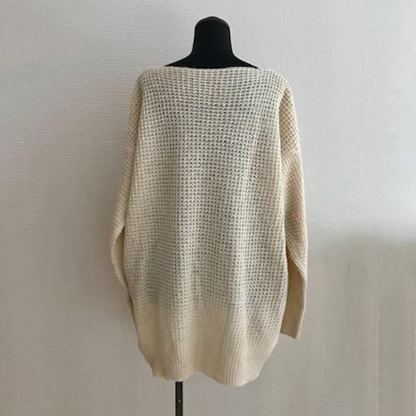 ニット レディース Vネック チュニック 体型カバー ローゲージニット ゆるかわ ルーズニット アイボリー グレー レッド ネイビー 送料無料 得トクセール |  | 07