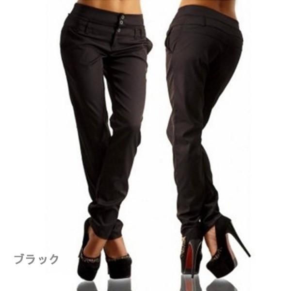 カジュアルパンツ レディース パンツ ボトムス レディースパンツ ボタン 薄手 カジュアル 送料無料 得トクセール ブラック ネイビー ライトブラウン |  | 01