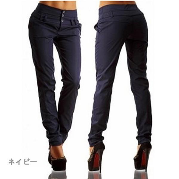 カジュアルパンツ レディース パンツ ボトムス レディースパンツ ボタン 薄手 カジュアル 送料無料 得トクセール ブラック ネイビー ライトブラウン |  | 03