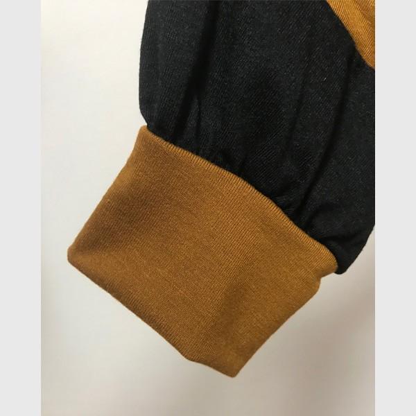 トップス レディース カットソー 長袖 ドルマン バイカラー ドルマンカットソー ブラウン 茶 体型カバー 送料無料 得トクセール オープン記念 |  | 09