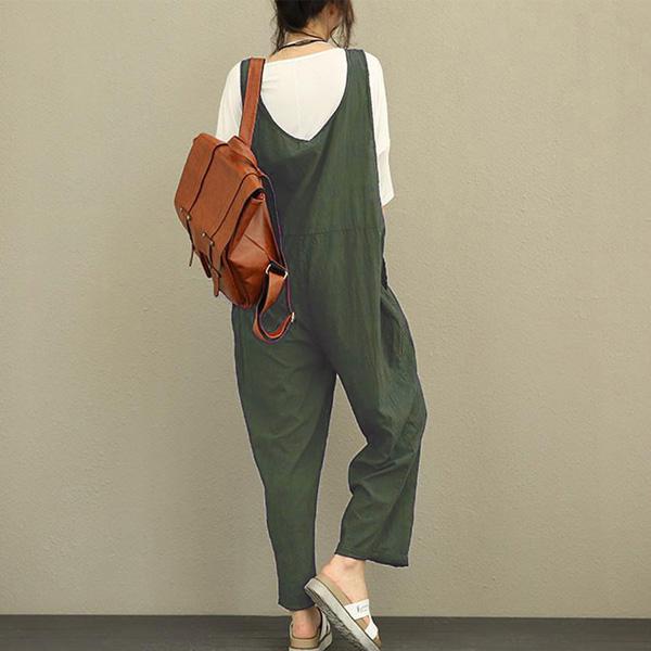 サロペット オールインワン レディース 薄手 ゆるシルエット ゆったり 体型カバー ボトムス 春 夏 送料無料 得トクセール オープン記念 |  | 05