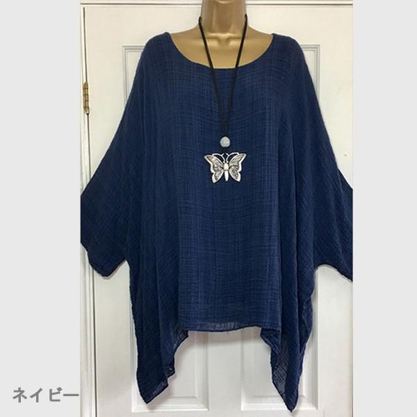 トップス レディース カットソー 麻 リネントップス ナチュラル リネン 無地 シンプル 体型カバー ゆったり 送料無料 得トクセール オープン記念 |  | 02