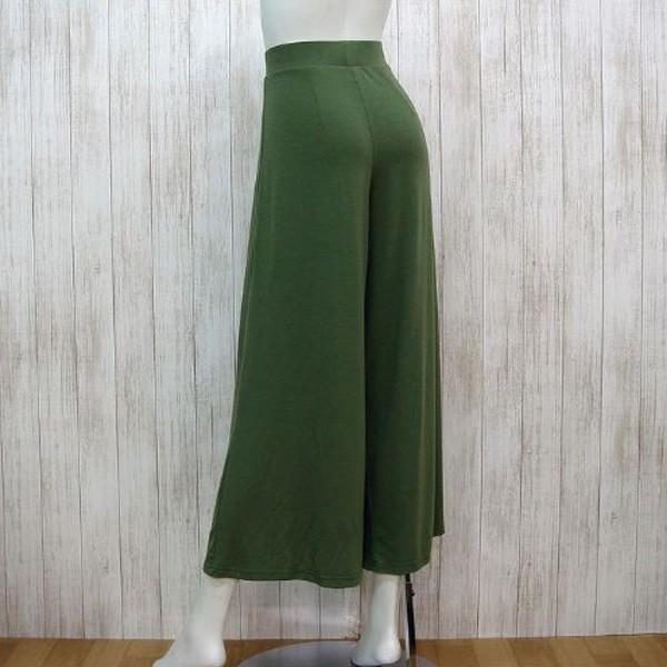 ガウチョパンツ ワイドパンツ レディース ドレープワイドパンツ ストレッチ ボトムス 体型カバー ウエストゴム 送料無料 得トクセール オープン記念 |  | 02