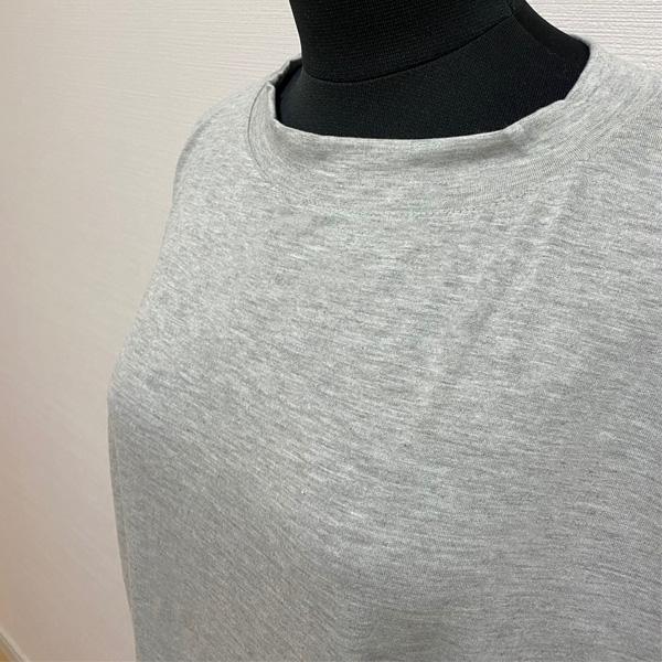チュニック トップス レディース カットソー Tシャツ ドルマン 体型カバー ゆったり ビッグT グレー 長袖 シンプル 無地  送料無料 得トクセール オープン記念 |  | 06