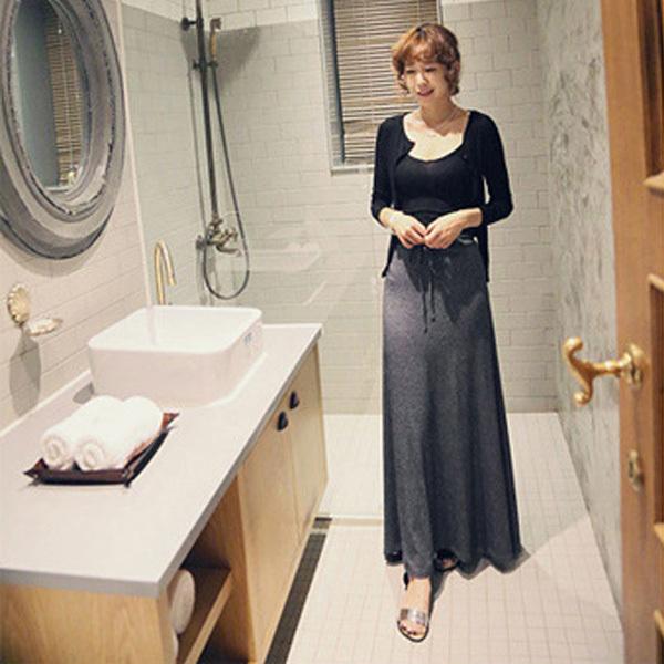 ロングスカート スカート マキシスカート カットソー素材 リラックス スリット ウエストゴム らくちん カジュアル ルームウエア 送料無料 得トクセール |  | 03