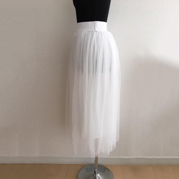 ロングスカート チュールスカート レディース スカート レース ウエストゴム かわいい ガーリー ふわふわ 送料無料 得トクセール オープン記念 |  | 10