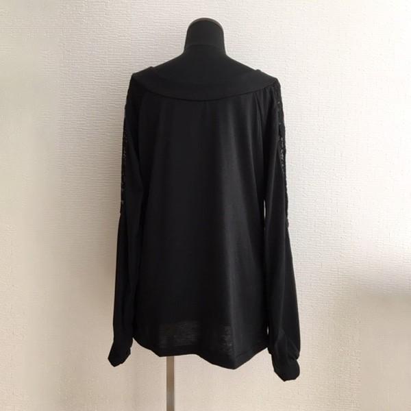 カットソー 長袖 レディース レース トップス シンプル チラ見せ レースデザイン 大人 送料無料 かわいい オシャレ 得トクセール オープン記念 モノトーン |  | 10