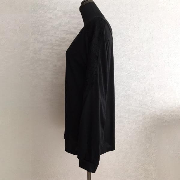 カットソー 長袖 レディース レース トップス シンプル チラ見せ レースデザイン 大人 送料無料 かわいい オシャレ 得トクセール オープン記念 モノトーン |  | 14