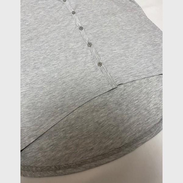 カーディガン カットソー ボタン付き レディース 長袖 トップス シンプル 薄手 体型カバー 送料無料 グレー ブラック ホワイト 得トクセール オープン記念 |  | 08