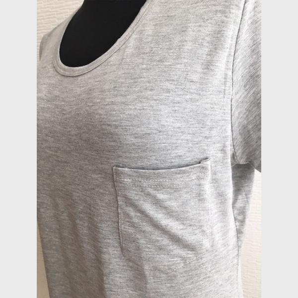 Tシャツ レディース 半袖 カットソー 胸ポケット Aライン 体型カバー シンプル Uネック 送料無料 ホワイト グレー ブルー レッド 得トクセール オープン記念 |  | 08