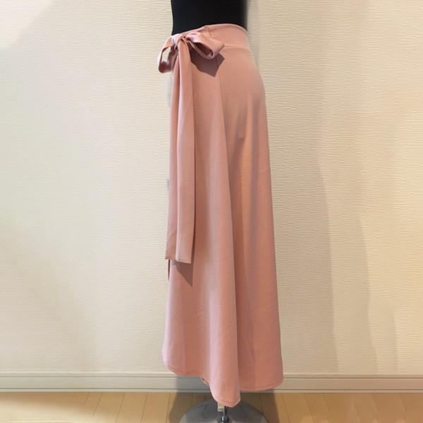 ロングスカート スカート リボン ウエストリボン きれいめ ゆるかわ ウエストゴム レディース 送料無料 ピンク ブラック グリーン 得トクセール　オープン記念 |  | 11