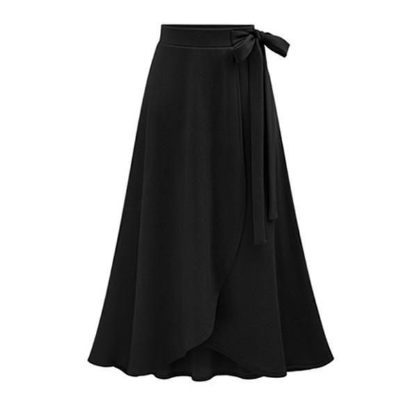 ロングスカート スカート リボン ウエストリボン きれいめ ゆるかわ ウエストゴム レディース 送料無料 ピンク ブラック グリーン 得トクセール　オープン記念 |  | 03