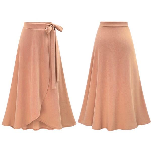 ロングスカート スカート リボン ウエストリボン きれいめ ゆるかわ ウエストゴム レディース 送料無料 ピンク ブラック グリーン 得トクセール　オープン記念 |  | 04