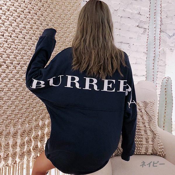 トップス カットソー Tシャツ 長袖 レディース バックプリント ロゴ バックロゴ カジュアル 体型カバー ゆったり 送料無料 得トクセール オープン記念 |  | 01