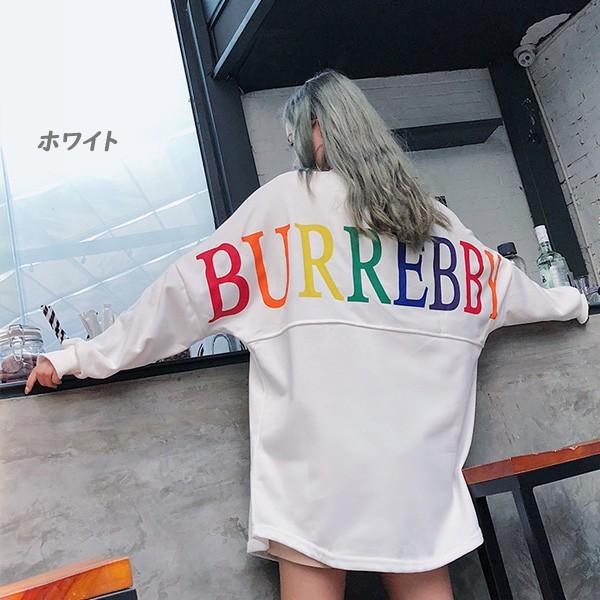 トップス カットソー Tシャツ 長袖 レディース バックプリント ロゴ バックロゴ カジュアル 体型カバー ゆったり 送料無料 得トクセール オープン記念 |  | 05