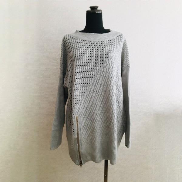 ニット レディース トップス ざっくり ファスナー付き 体型カバー ざっくりニット ゆったり 大人 おしゃれ 送料無料 得トクセール オープン記念 |  | 11