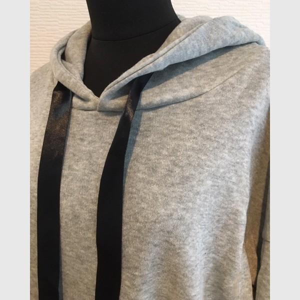 パーカー プルオーバー レディース 裏起毛 薄手 プルオーバーパーカー フード付き チャック ファスナー 送料無料 シンプル 得トクセール オープン記念 |  | 03