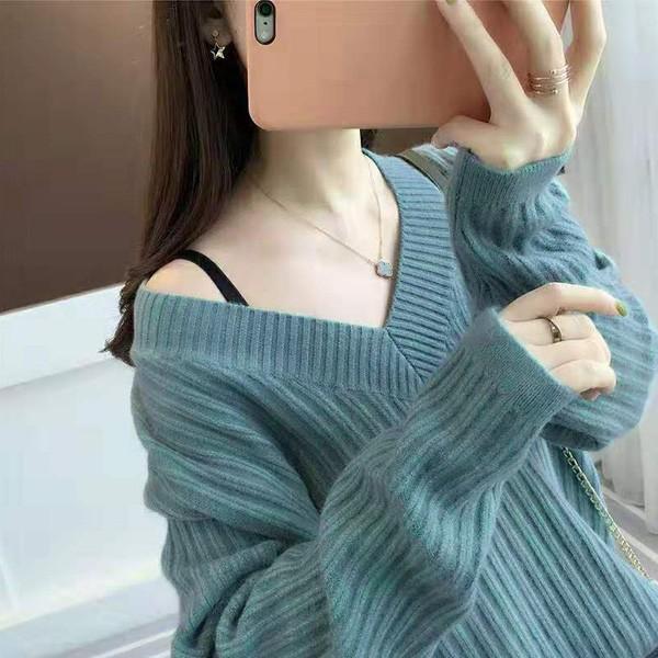 ニット Vネック トップス レディース かわいい シンプル レディースニット レディーストップス 送料無料 ホワイト ベージュ ブルー 得トクセール オープン記念 |  | 01