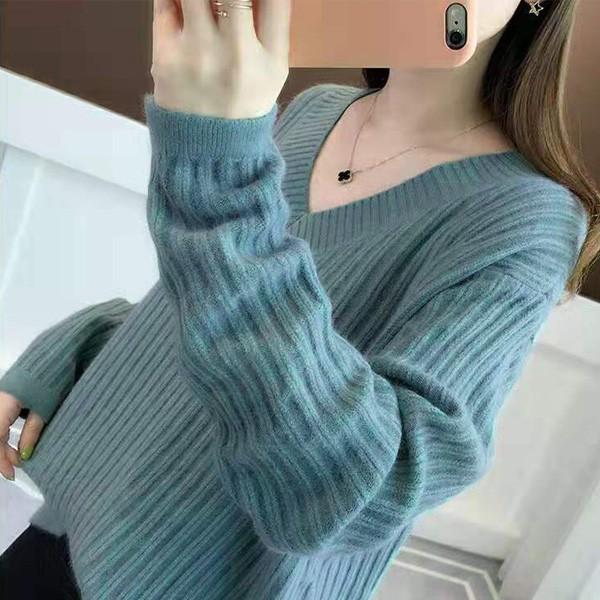 ニット Vネック トップス レディース かわいい シンプル レディースニット レディーストップス 送料無料 ホワイト ベージュ ブルー 得トクセール オープン記念 |  | 02