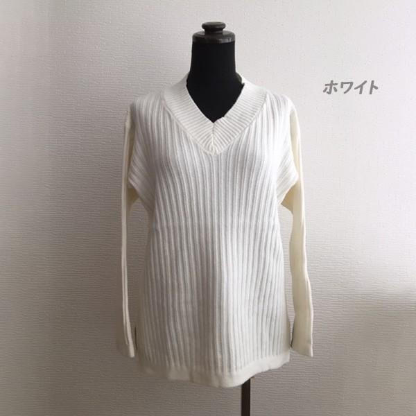 ニット Vネック トップス レディース かわいい シンプル レディースニット レディーストップス 送料無料 ホワイト ベージュ ブルー 得トクセール オープン記念 |  | 08