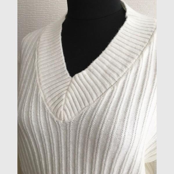 ニット Vネック トップス レディース かわいい シンプル レディースニット レディーストップス 送料無料 ホワイト ベージュ ブルー 得トクセール オープン記念 |  | 09