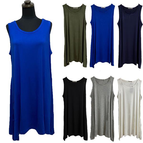 タンクトップ タンクチュニック レディース チュニック ワンピース タンクワンピ 体型カバー 大きいサイズ 送料無料 得トクセール オープン記念 | 