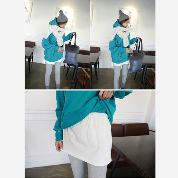 付け裾 つけすそ レイヤード レディース 重ね着風 体型カバー おしゃれ トップス 無地 フェイク インナー ウエストゴム 選べる 送料無料 得トクセール |  | 09