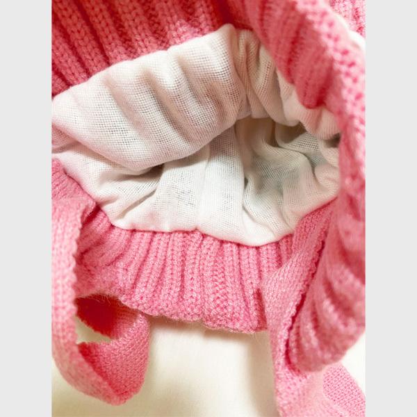 ニット帽 ベビー 子供 キッズ ポンポン帽 ぼんぼり帽 ファー 帽子 ワッペン ボーダー カラフル かわいい 送料無料 得トクセール オープン記念 ポンポン |  | 08