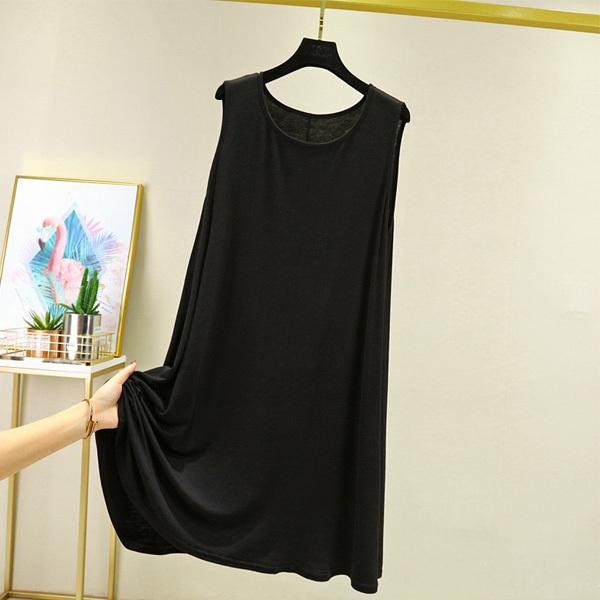 タンクトップ レディース Aライン ロングタンク ロング丈 体型カバー インナー 無地 チュニック 丸首 Uネック 送料無料 得トクセール オープン記念 |  | 04