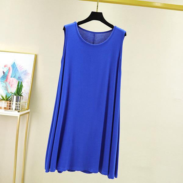 タンクトップ レディース Aライン ロングタンク ロング丈 体型カバー インナー 無地 チュニック 丸首 Uネック 送料無料 得トクセール オープン記念 |  | 05