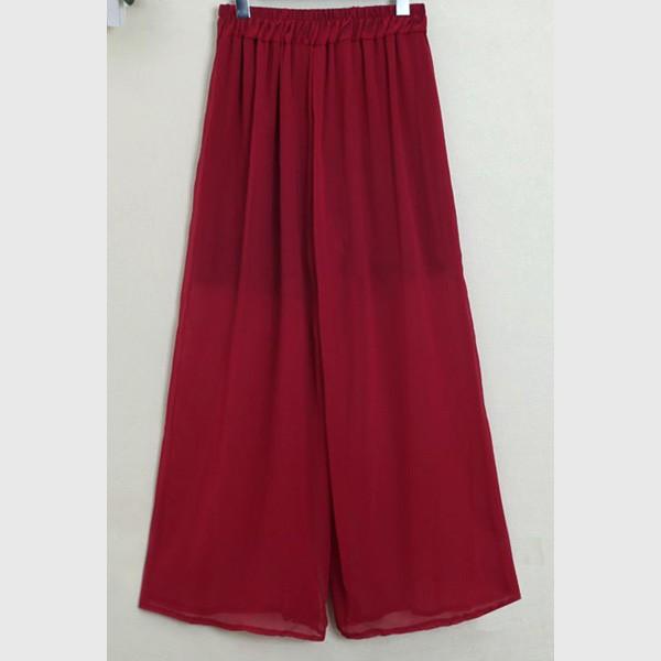 訳あり シフォンパンツ シフォン ガウチョパンツ スカーチョ スカンツ レディース ウエストゴム　送料無料　 |  | 14