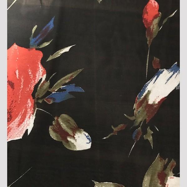 訳あり カーディガン レディース ガウン 透け シフォン ロング 柄 花柄 バラ 体型カバー ローズ  大人 かっこいい アウトレット 送料無料 得トクセール |  | 07