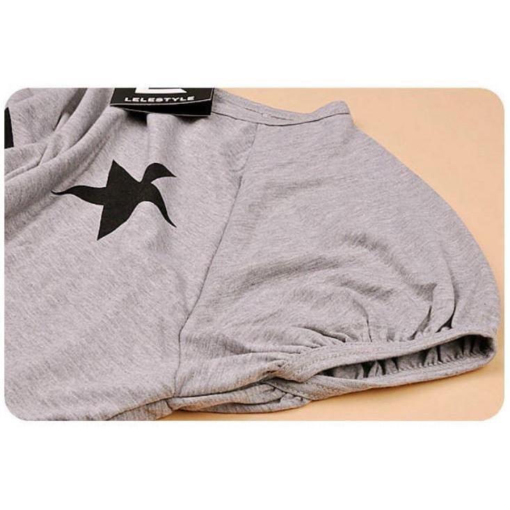 アウトレット Tシャツ 半袖 星 スター ビッグTシャツ 重ね着 レイヤード ドルマン 訳あり |  | 03