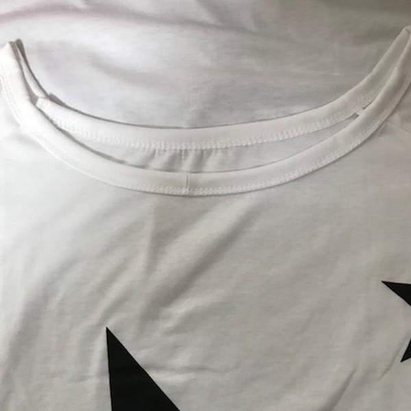 アウトレット Tシャツ 半袖 星 スター ビッグTシャツ 重ね着 レイヤード ドルマン 訳あり |  | 05