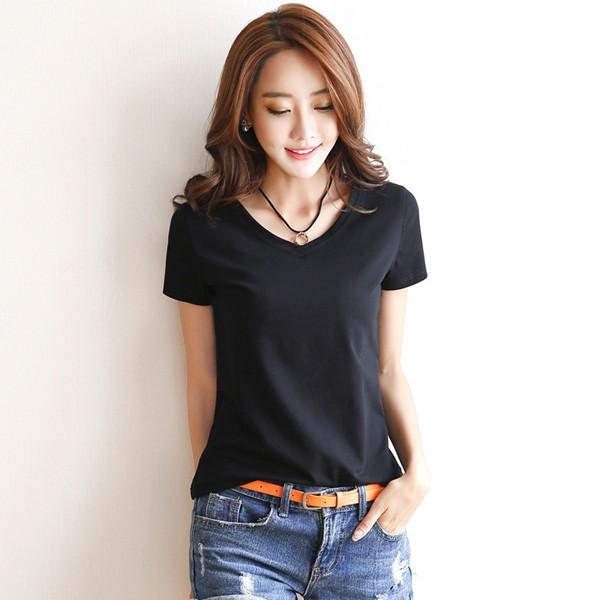 訳あり Tシャツ レディース 半袖 インナー シンプルTシャツ Uネック Vネック M L XL 薄手 白 黒 送料無料 得トクセール オープン記念 |  | 01