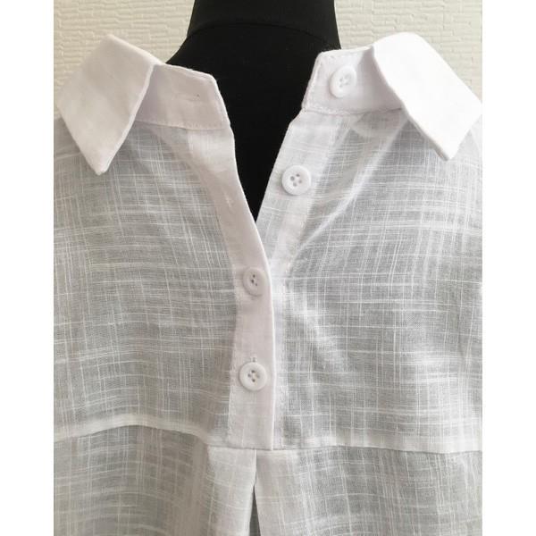 訳あり シャツ ロングシャツ バックデザイン アウトレット レディース ロールアップ 後ろボタン 体型カバー ドルマン 送料無料 得トクセール オープン記念 |  | 12