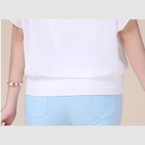 訳あり ブラウス レディース トップス シフォンブラウス  ドルマン 袖フレア Tシャツ オフィス きれいめ ひらひら 送料無料 得トクセール オープン記念 |  | 10