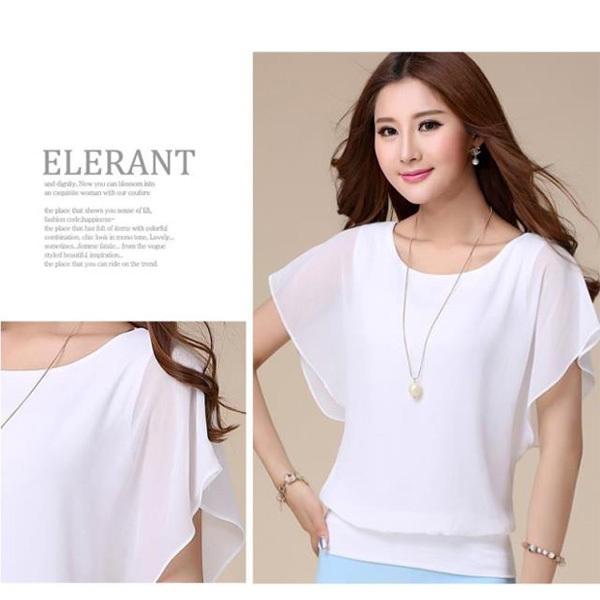 訳あり ブラウス レディース トップス シフォンブラウス  ドルマン 袖フレア Tシャツ オフィス きれいめ ひらひら 送料無料 得トクセール オープン記念 |  | 08