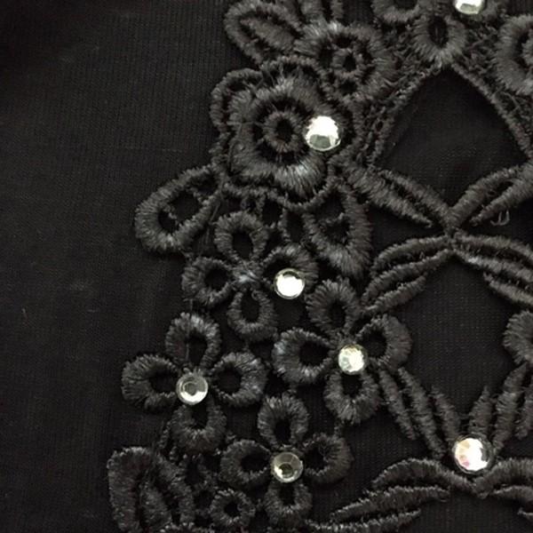 訳あり レギンス 七分丈 レース ラインストーン 春 夏 花 フラワー ブラック ブルー レディース ヨガ リラックス 送料無料 得トクセール オープン記念 |  | 05