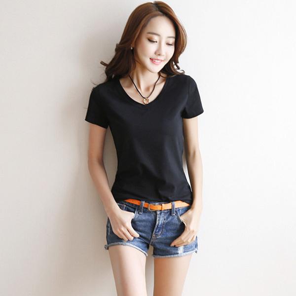 訳あり Tシャツ 選べる レディース 半袖 インナー シンプル Uネック 丸首 Vネック トップス ホワイト ブラック 白 黒 送料無料 得トクセール オープン記念 |  | 02