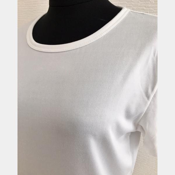 訳あり Tシャツ 選べる レディース 半袖 インナー シンプル Uネック 丸首 Vネック トップス ホワイト ブラック 白 黒 送料無料 得トクセール オープン記念 |  | 04