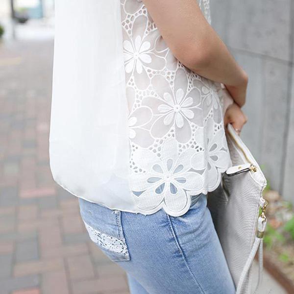 訳あり タンクトップ レース レディース インナー レースタンク 花柄 フラワー ガーリー かわいい ホワイト 送料無料 得トクセール オープン記念 |  | 03