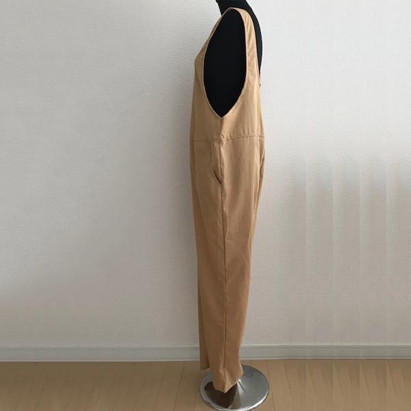 訳あり サロペット オールインワン レディース 薄手 ゆるシルエット ゆったり 体型カバー ボトムス ゆるかわ 春 夏 送料無料 得トクセール オープン記念 |  | 04