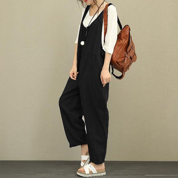 訳あり サロペット オールインワン レディース 薄手 ゆるシルエット ゆったり 体型カバー ボトムス ゆるかわ 春 夏 送料無料 得トクセール オープン記念 |  | 08