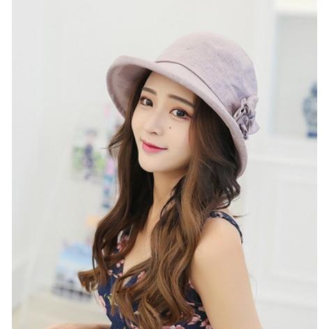 訳あり 帽子 ハット レディース コサージュ 花 フラワー 日焼け対策 紫外線対策 グレー ブルー パープル かわいい 送料無料 得トクセール オープン記念 |  | 03